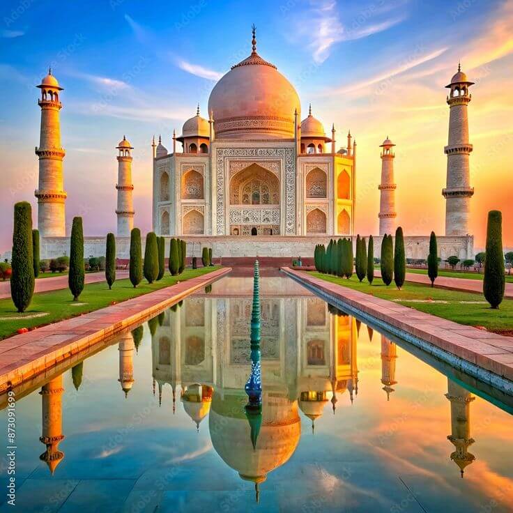 Taj Mahal, Agra city, India_ Stock Photo _ Adobe Stock