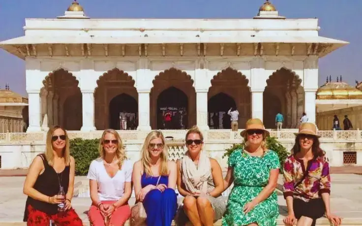 Girls Group at Jaipur Fort – Golden Triangle Tour 5 Days