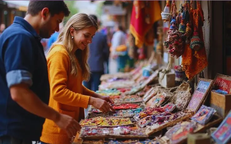 Agra local market shopping during the Agra, Mathura & Vrindavan Day Tour from Delhi by Namaste Yatra Tours