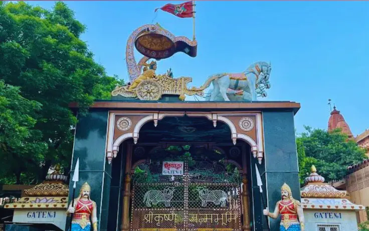 Krishna Janmabhoomi Temple visit during Mathura sightseeing in the Agra, Mathura & Vrindavan Tour by Namaste Yatra Tours