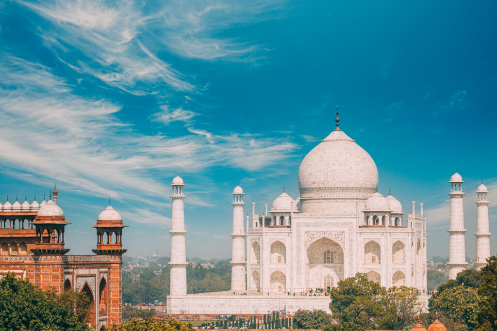 Beautiful view of Taj Mahal Agra during Golden Triangle Tour 4 Days