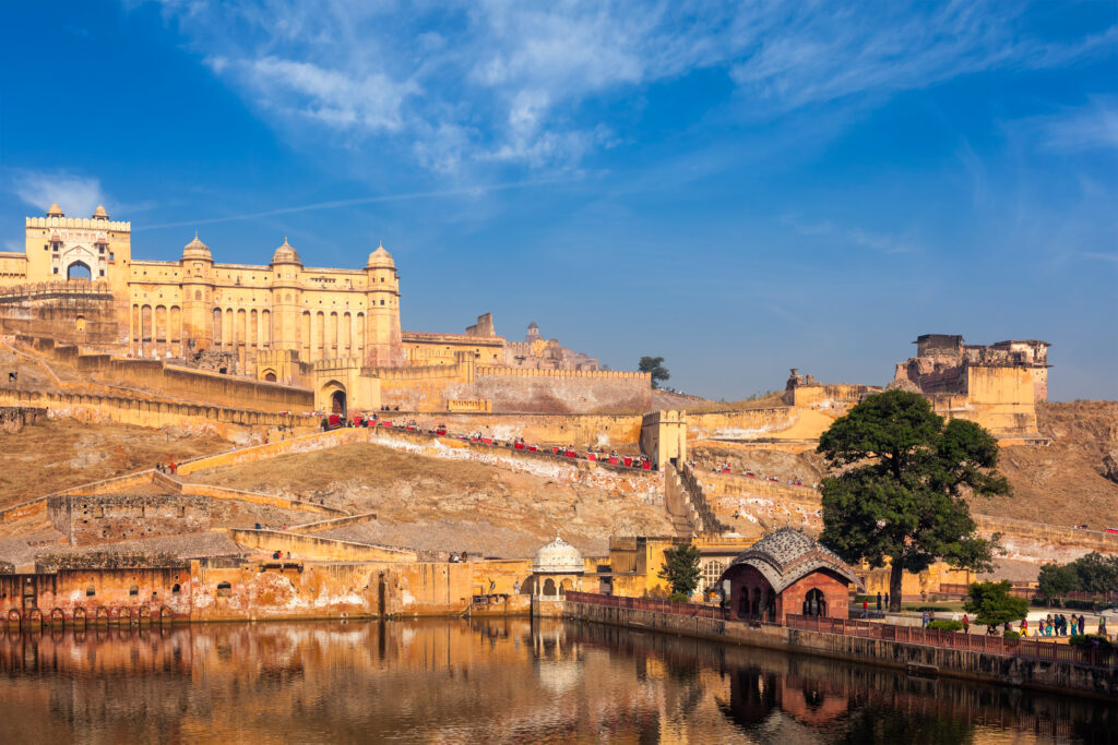 Beautiful view of Amber Fort Jaipur during Golden Triangle Tour 4 Days - Namaste Yatra Tours