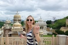 Female traveler enjoying a photoshoot in Jaipur during Golden Triangle Tour 2 Days