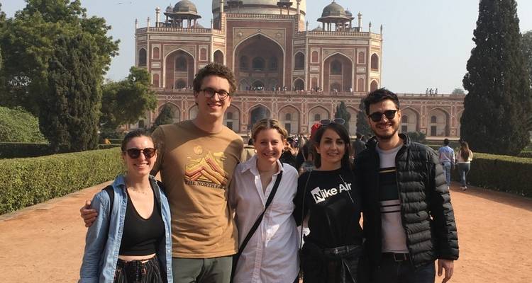 Happy American family enjoying the Golden Triangle Tour 7 Days with Namaste Yatra Tours